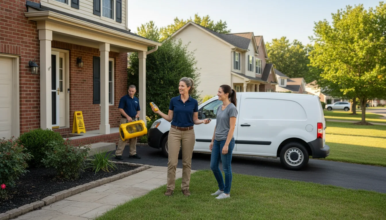 Residential water damage restoration in Prospect Heights, IL